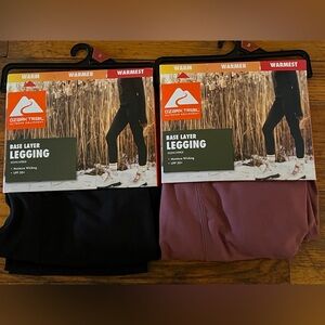 2 Ozark Trail Base Layer Leggings Size Medium New